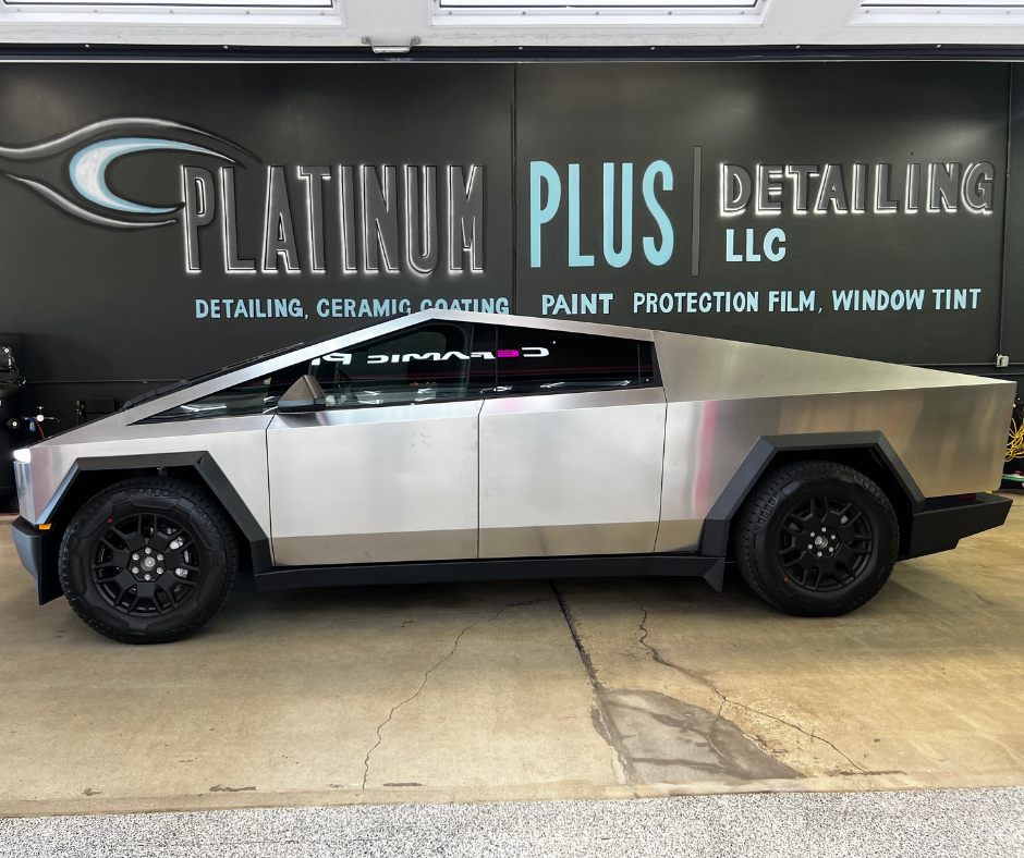 Stopping Rock Chips On Cybertruck Flat Fronts With Ceramic Pro Ppf Colorado, Co &Amp; Centennial, Co | Ceramic Pro Elite Costa Mesa Cybertruck Ceramic Tint 1
